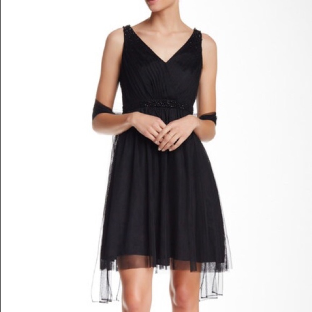 NWOT elegant black Adriana Papell dress $100